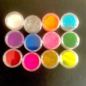 12 Colours Sparkle Sprinkles Glitters Resin DIY